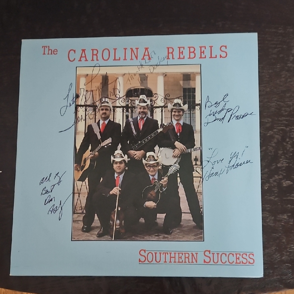 THE CAROLINA REBELS Signed Album By The Whole Group. "Southern Success"
